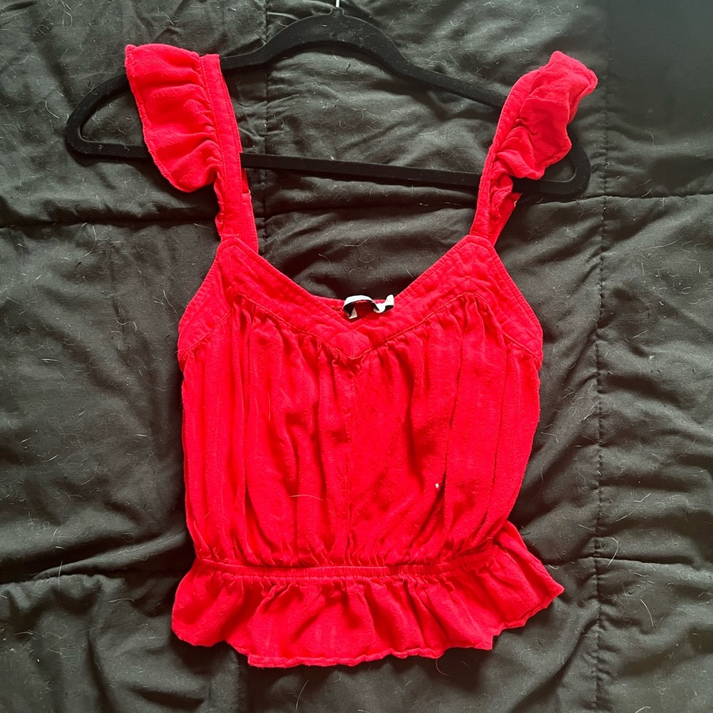 Red Crop Top